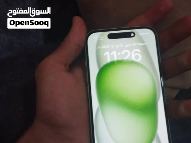 ايفون 15 عادي 128 قيقا مستعمل اسمعمل ممتاز