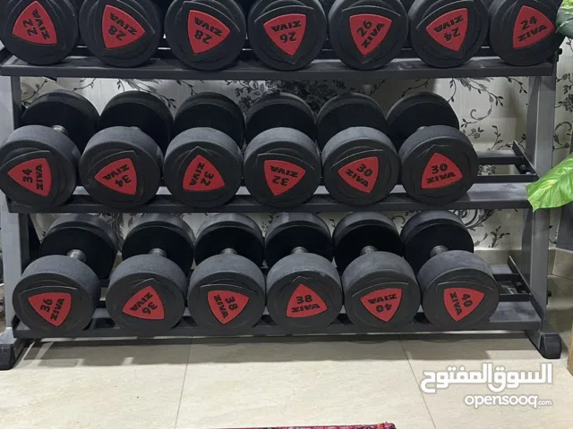 للبيع دمبلز ( 22 - 40 ) kg شبه جديد