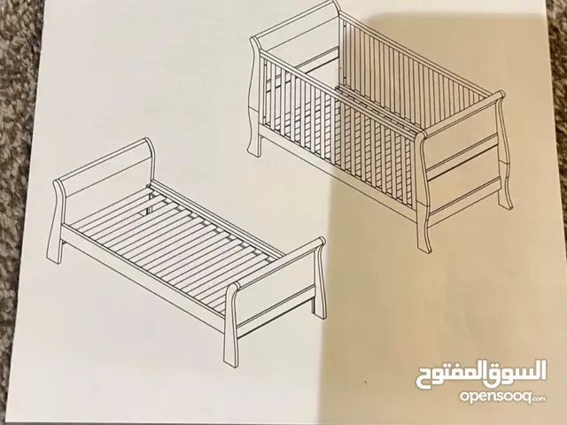 تخت بيبي قابل للتحويل لتخت طفل نوع mamas & papas Baby& Toddler bed 2 in 1