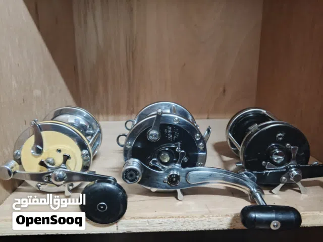 للبيع: مجموعة بكرات صيد عالمية (أصلي) ياباني + سويدي + فرنسي + امريكي