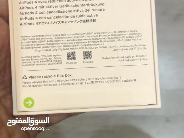 ابل اير بودز 4 عازل للضوضاء و colonization triangle 6 pcs للبيع كفالة زين