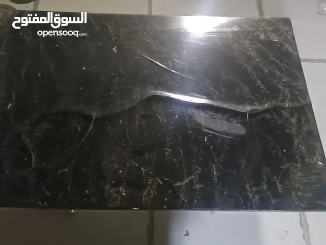 .ميز مرمر ثقيل رجلين ستيل ثقيلة بي عيب واحد فطر من الوسط بسيط وبي مجال للسعر