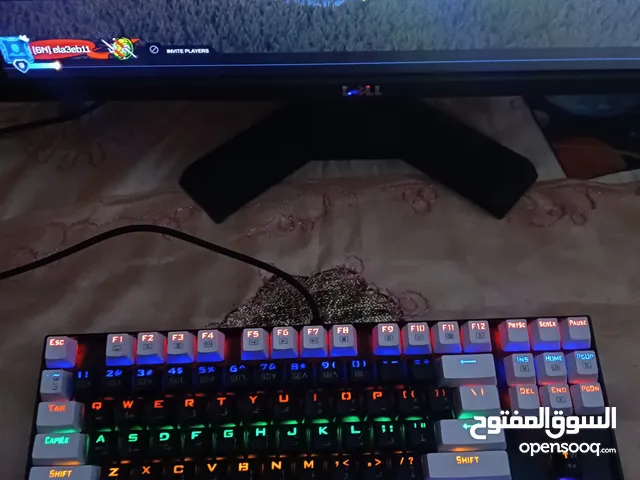 كيبورد ريدراجون جيمينج ميكانيكال براون سويتش حالة شبه جديد بالكرتونة