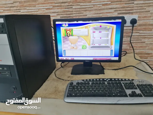 بيسي مكتبي مع الشاشة و الماوس و الكيبورت