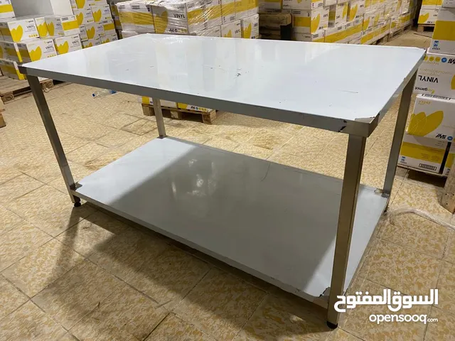 SS Table - 304 Grade quality. SS Table - 2 shelf - 304 Grade quality. Size: 175CM (L) X 68cm (W) X 9