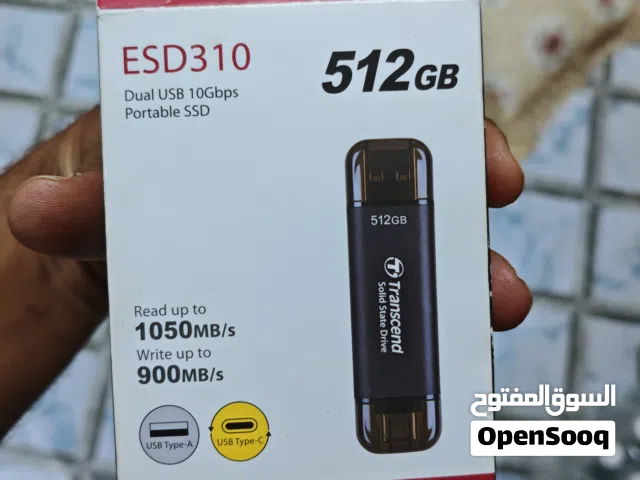 هارد SSD 512 خارجي استعمال ايام