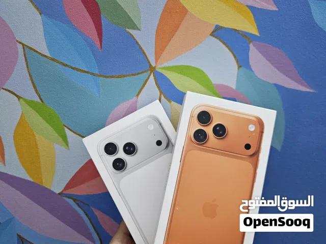 iPhone 17 Pro Max 256GB   جديد مسكر بالكرتونة بكفالة لمدة سنة كاملة من شركة Apple