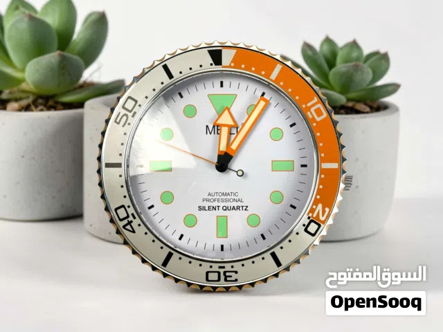 ساعة جدارية بتصميم ساعات رولكس جديد  متوفر توصيل لجميع محافضات