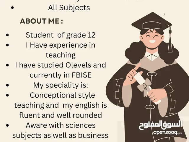 TUITION AVAILABLE AT BUDGET FRIENDLY PRICES FOR STUDENTS