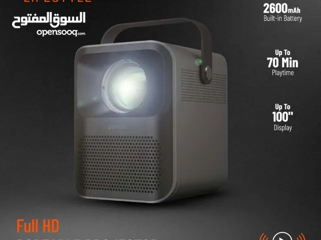 بروجيكتور Porodo الذكي – عرض سينمائي Full HD محمول بالبطارية ضمان لمدة سنة