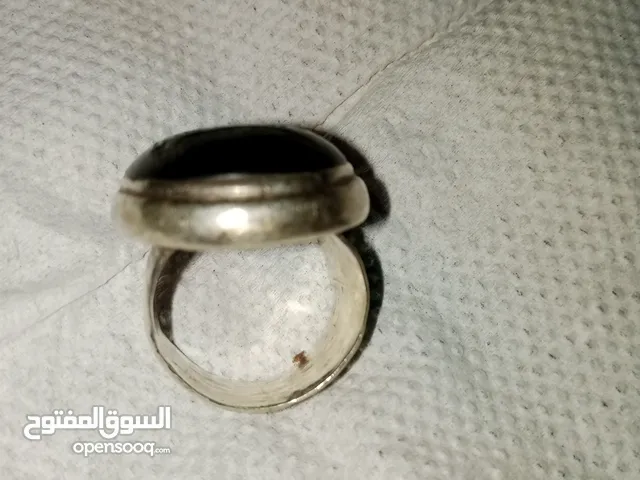 خاتم فضة 925 حجر عباس اباد