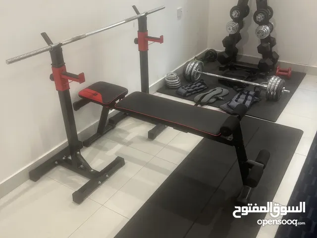 Dumbbell Rack + Weights + Curl Bar + Weight Vest/Arm & Leg Weights/Ab Rollers/Grip Strengthener