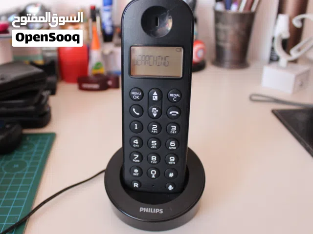 تلفون ارضي Philips وايرلس بطاريات جديدة