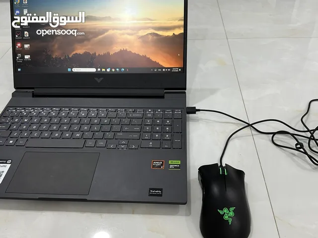 لابتوب hp victus للألعاب والدراسه بحاله الوكاله استخدام بسيط جدا