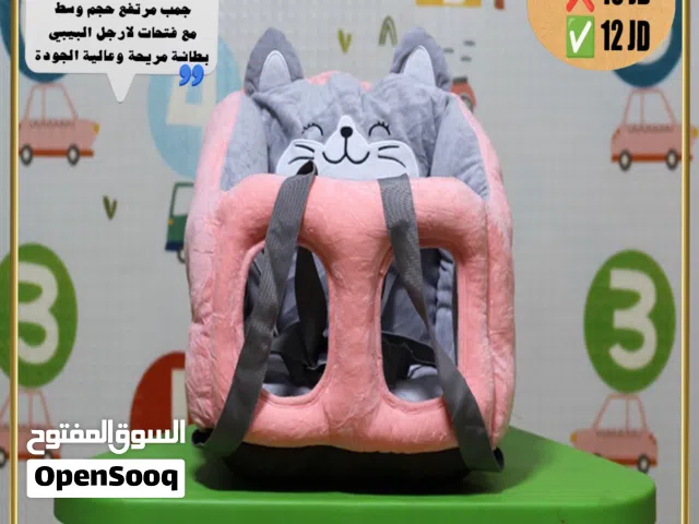 مقعد إسفنج مع حزام آمان  لتعليم الرضع الجلوس بتصاميم كرتونية مقعد تعليم جلوس تتوفر خدمة التوصيل