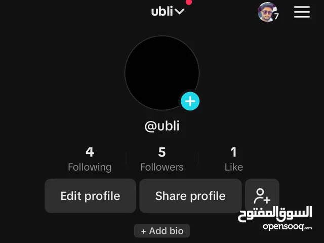 بيع حساب تيك توك ربااااعي @ubli تسعه اسيا