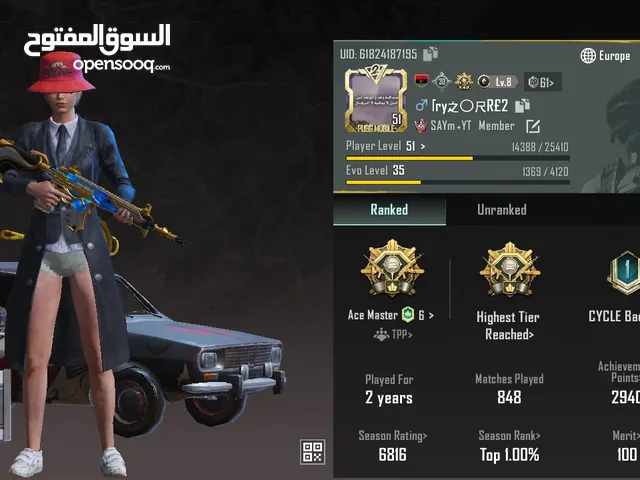 Pubg Accounts and Characters for Sale in Yafran