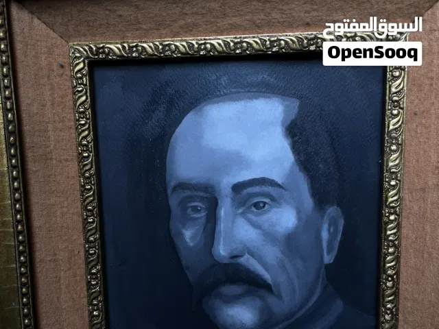 بورتريه كلاسيك الوان زيت فريم مدهب
