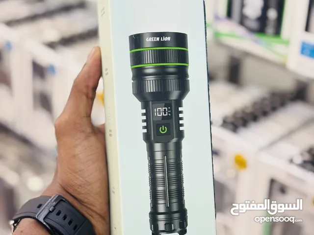 كشاف محمول مع باور بنك من جرينن لايون  Green Lion Hyper Ray LED Torch