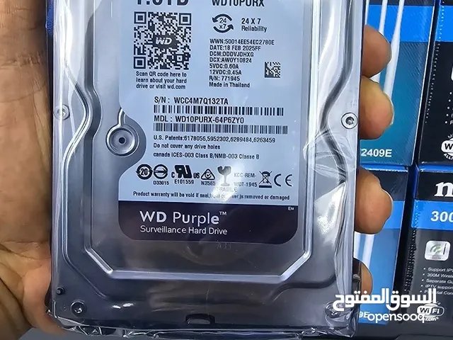 القرص الصلب  WD Purple مثالي لكاميرات المراقبة