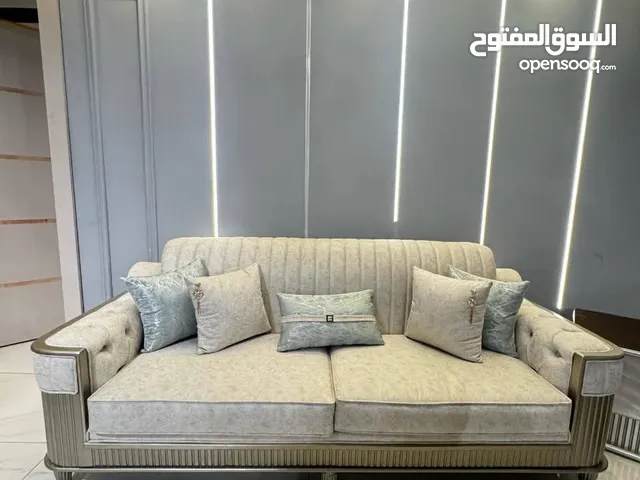 افخم أشكال الكنب المصنوع من خشب السويد الكامل وقماش الدانلوب وقماش الوتر بروف الفخم