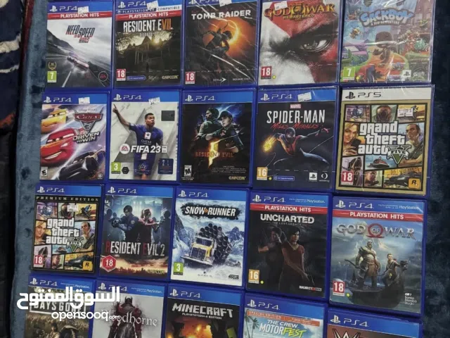 اشرطة واغارض البلستيشن 4 واللعاب لصغار والكبار اقراء الوصف