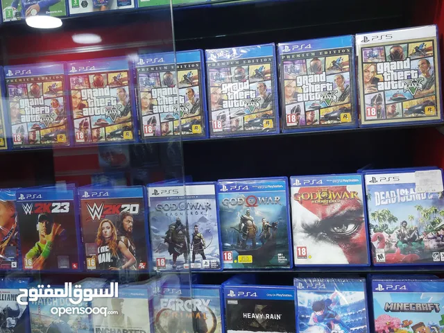سيديات بلايستيشن فور و فايف مستخدم و جديد