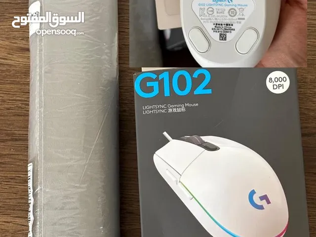 ماوس العاب لايت سينك G102 بإضاءة RGB مع الماوس باد مجاني .(( السعر لا يشمل التوصييل ))