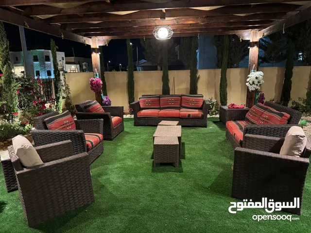 طقم راتان خشب للبيع
