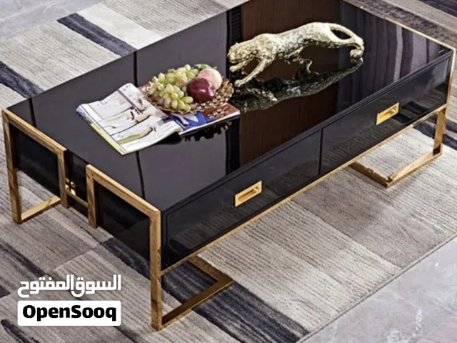 Stylish Black and Gold Coffee Table