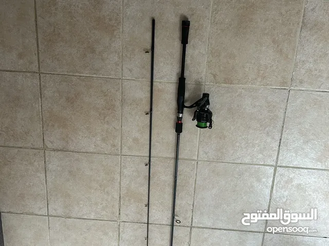 Fishing rod set high quality 4000 spinning reel, with line and lures, new, fiberglass and carbon