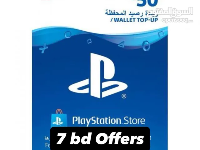 50$ 20$ and 10$ PlayStation card for sale in discount