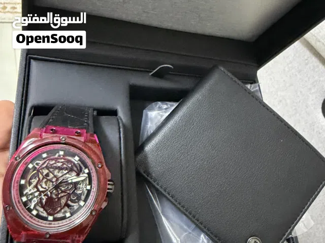 ساعة بوليس اوتماتك مع محفظة بسعر اقل من الوكيل