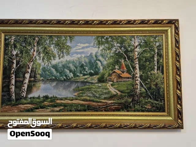 لوحة جدارية ( منظر طبيعي ) و لوحة ( آيات قرانية ) و السعر بي مجال