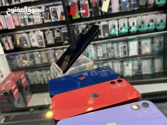 iPhone 12 128GB بطارية 90% الاجهزة بحال الوكالة مش مفتوحة ولا مغير فيها اي اشي متوفر كل الوانه