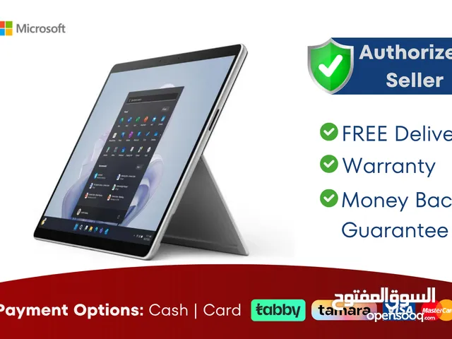Microsoft Surface Pro 9 - Core i5- 12th Gen - 16/256GB - Free Delivery - Warranty