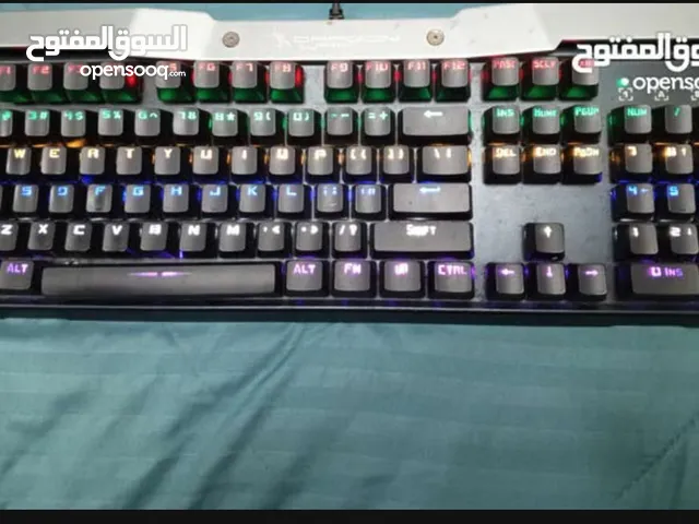 كيبورد قيمنق للالعاب dragon war gk-010 6 colors blue switch مستعمل يشبه الجديد