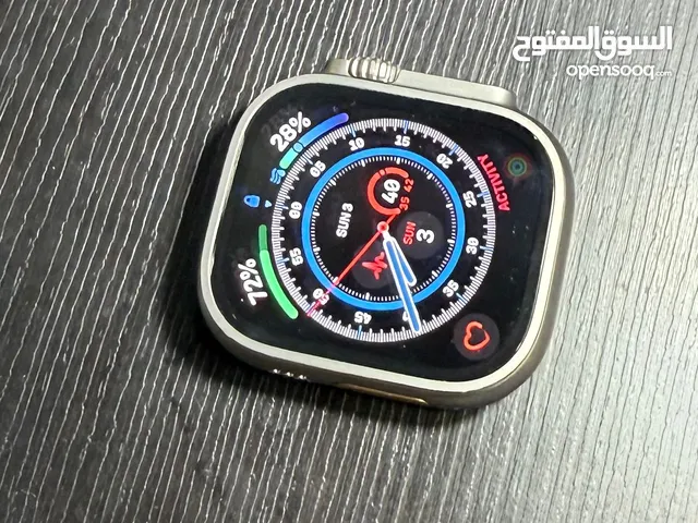 ساعة ابل الترا 2 جي بي اس + خلوي هيكل تيتانيوم 49 ملم مع سوار تريل