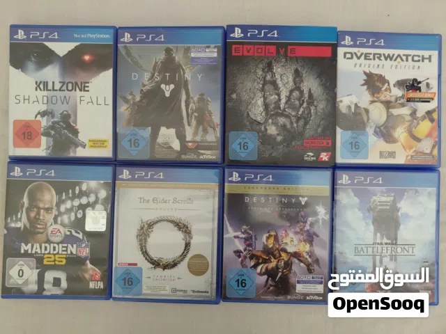 des jeux ps4 comme neufs à vendre  للبيع العاب بليستيشن 4