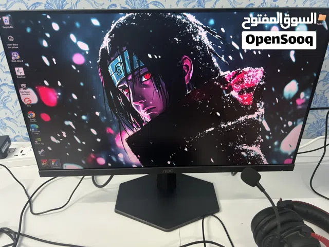 شاشة العاب AOC الغنية عن التعريف 240 HZ  حجمها 24 انش اكثر شاشة استخداما في العالم للألعاب للمحترفين