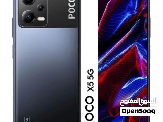 بوكو x5 5g جهاز نظيف جدا مع كرتونة شاحن باك كفر