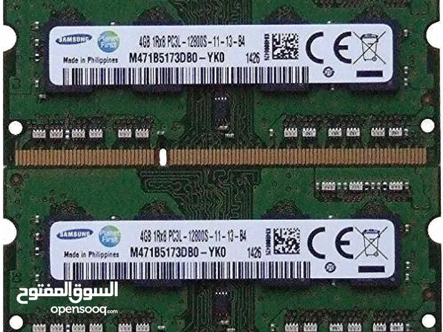 رام - رامات لابتوب من شركة سامسونك Samsung ram Memory 8GB kit (2 x 4GB) DDR3 3400MHz