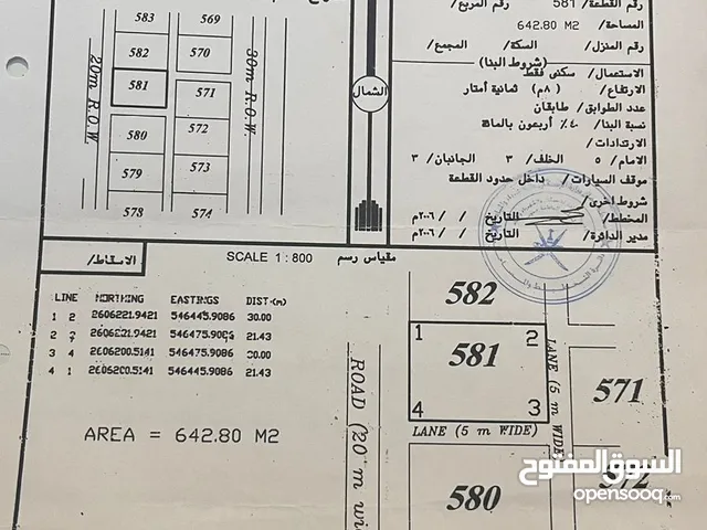 Residential Land for Sale in Al Batinah Rustaq