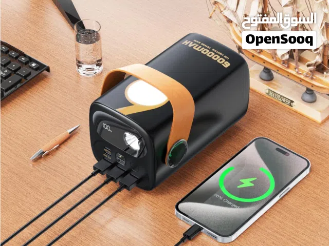 باور بنك موكسوم العملاق MX-PB131 – الطاقة بلا حدود! سعة ضخمة 60000mAh شحن فائق السرعة كشاف
