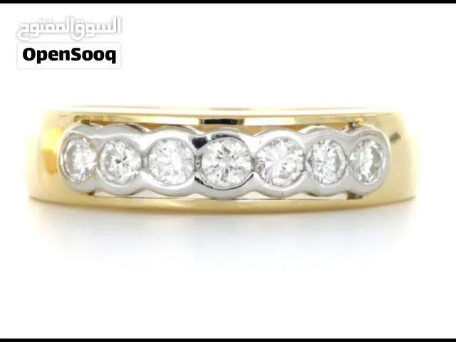 18 K yellow gold ring 0,35 ct natural diamond