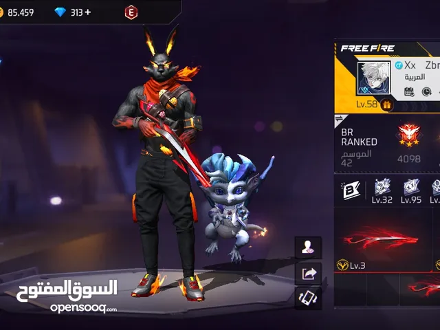 Free Fire Accounts and Characters for Sale in Zarqa