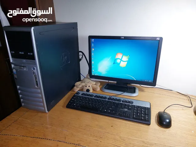 جهاز كامل hp حاله ممتازه للاعمال المكتبيه والتصفح والالعاب الخفيفه