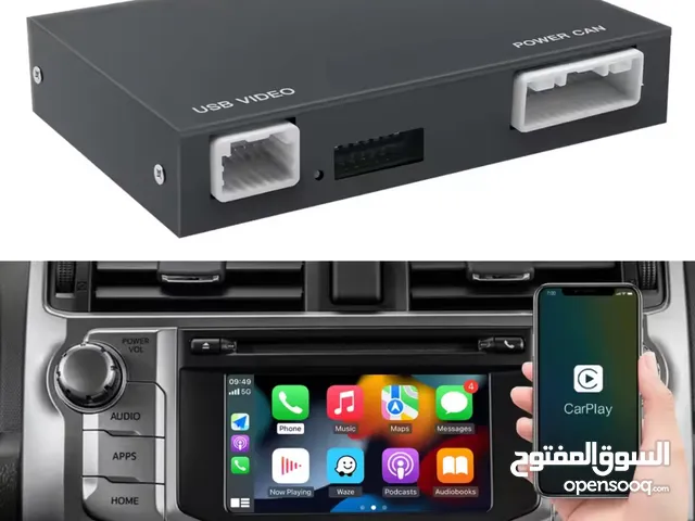 محول Carplay & Androidauto يركب بدون قص أسلاك على فيش الوكالة بميزة تشغيل الفيديو بواسطة USB