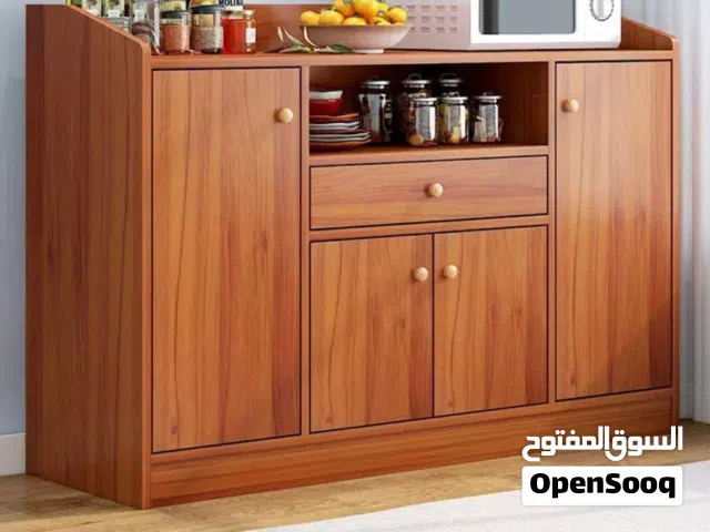 خزانة مطبخ متعددة الاستخدامات  الحل العملي لترتيب المطبخ أو غرفة الطعام بأناقة