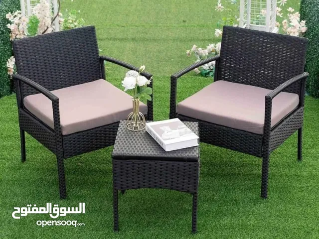 طقم جلسة خارجية أنيق ومريح استمتع بأوقات الراحة والاسترخاء في الحديقة أو       البلكونة مع هذا الطقم